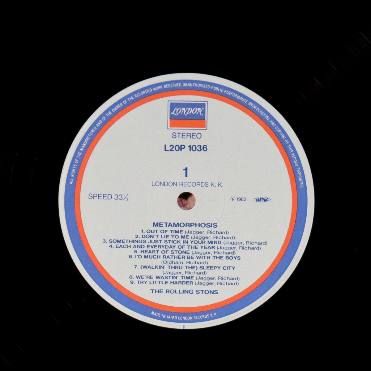 THE ROLLING STONES - Metamorphosis 1976 Japan 'UK Flag' LP
