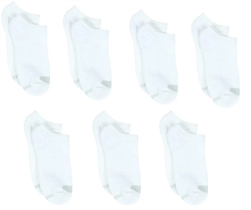 Calcetines Hanes para mujer Cool Comfort transpirables sin mostrar, paquete de 6 pares + 1 par gratis Foto 2 de 3