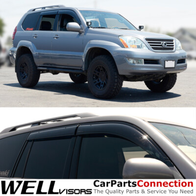 WellVisors Window Visors 03-09 Lexus GX470 Side Deflectors