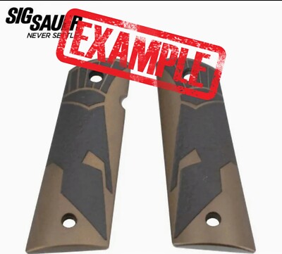 Factory Sig Sauer 1911 SPARTAN 2 ALUMINUM GRIP SET Full NEW SEALED