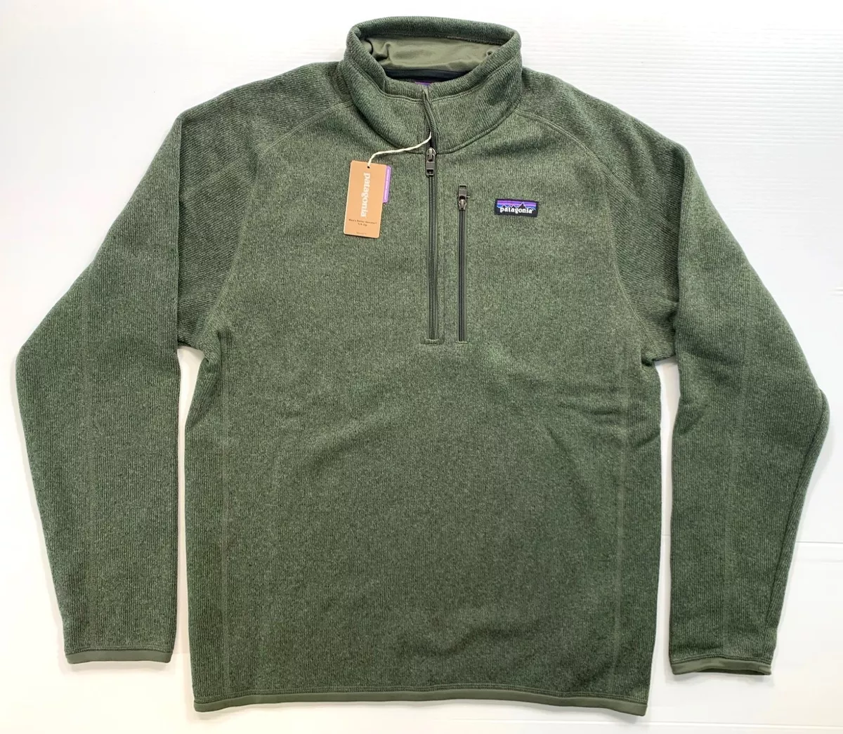 Men s PATAGONIA Better Sweater 1 4 Zip Knit Fleece 25523 INDUSTRIAL GREEN