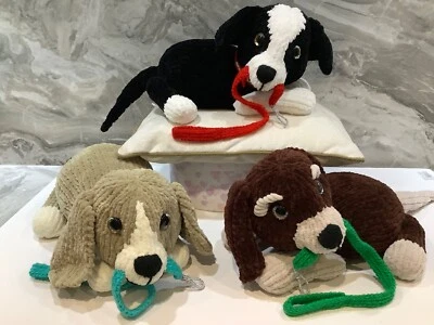 CAROL CONNELLY KNITTING PATTERN - Playful Puppy Dogs soft toy - King Cole Yummy yarn