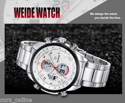 Elegante Orologio Uomo Sport Classic Weide WH3410 Chrono Data Sveglia e  Garanzia