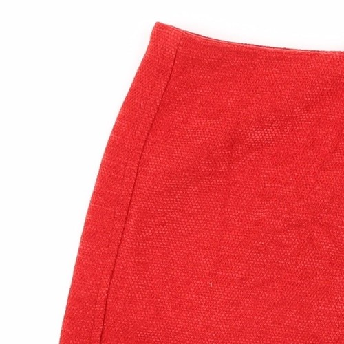 bay trading company Womens Red Acrylic Blend Mini Skirt Size W26 in - Picture 8 of 12