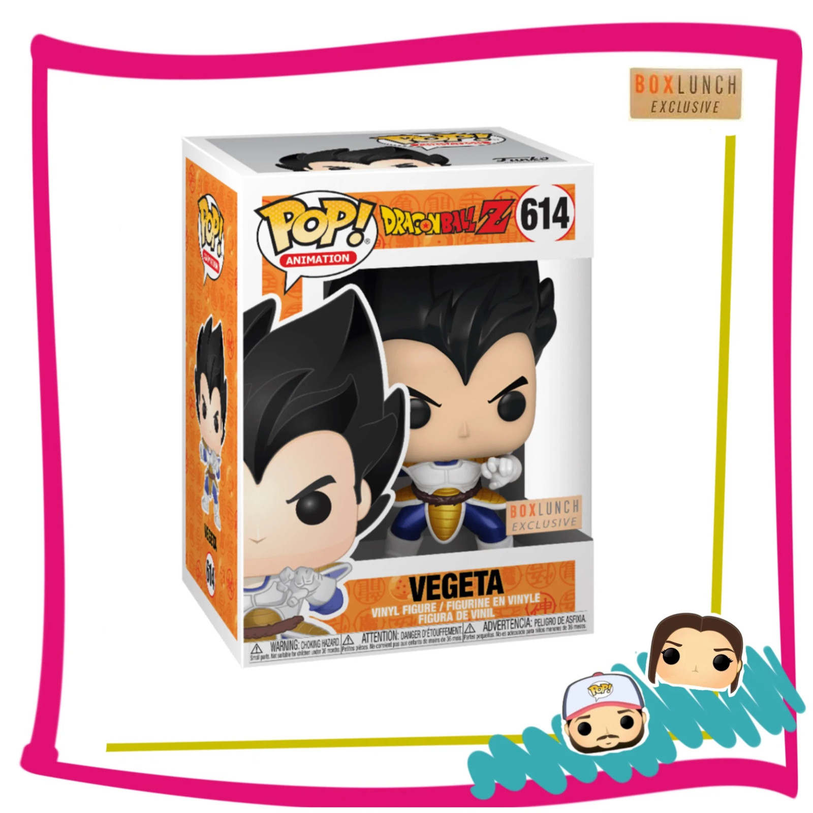 Dragon Ball Z - #614 Vegeta Boxlunch Funko Pop Exclusivo