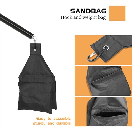 Support d'éclairage photo vidéo studio lumière support de flèche télescopique avec sac de sable - Photo 5/7