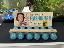 Vintage Sylvania Flashbulbs Blue Dot 25B 12 Pack