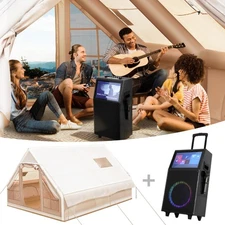 Inflatable Camping Tent with Pump or Portable Karaoke Machine for Camping