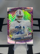 2025 Prizm Purple Power Auto /49 TJ SANDERS Rookie Bills Case Hit