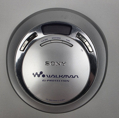 Sony D-EJ621 Walkman Portable CD Player Silver G-Protection - Tested & Working