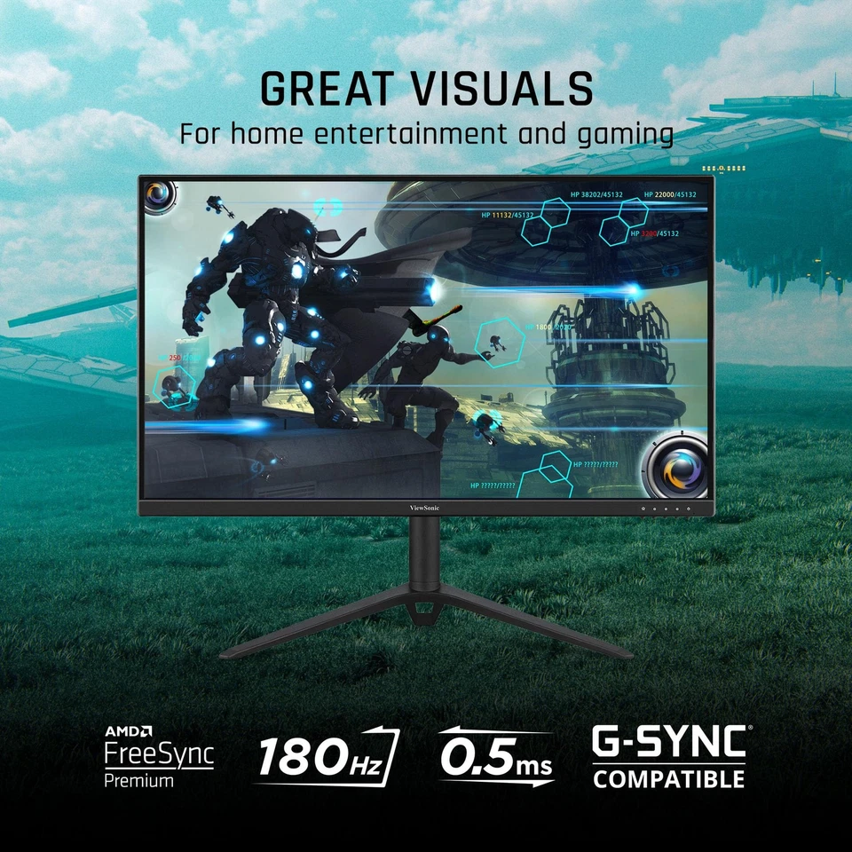 27 Inch Full Hd Gaming Monitor 180Hz Ips Freesync G-sync 0.5Ms Response Rate - Image 2 of 4