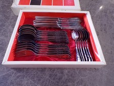 Edles Silberbesteck Dekor Rokoko 6 Personen 24 Teile im Kasten 100er TOP