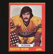 1973-74 Topps Hockey Card Number 64 Rogie Vachon LA Los Angeles Kings #64