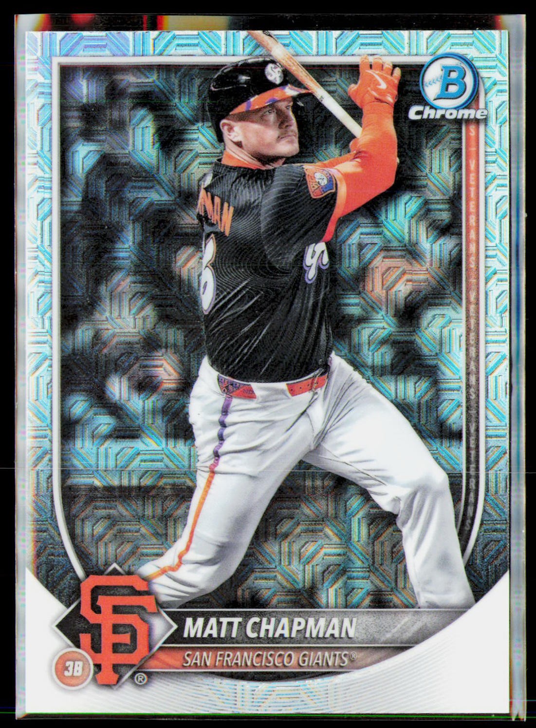 2025 Bowman Chrome #49 Matt Chapman Mojo Refractors