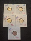 5 Uncirculated + 1949 Silver Roosevelt Dimes. Beautiful Coins!