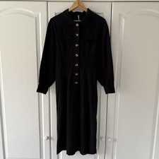 Ladies Free People Black Button Down Midi Dress Size S Women's Casual