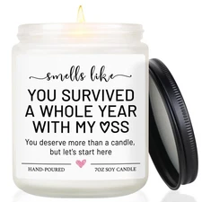 1st Anniversary Candle Gift For Boyfriend Girlfriend Paper Wedding Present