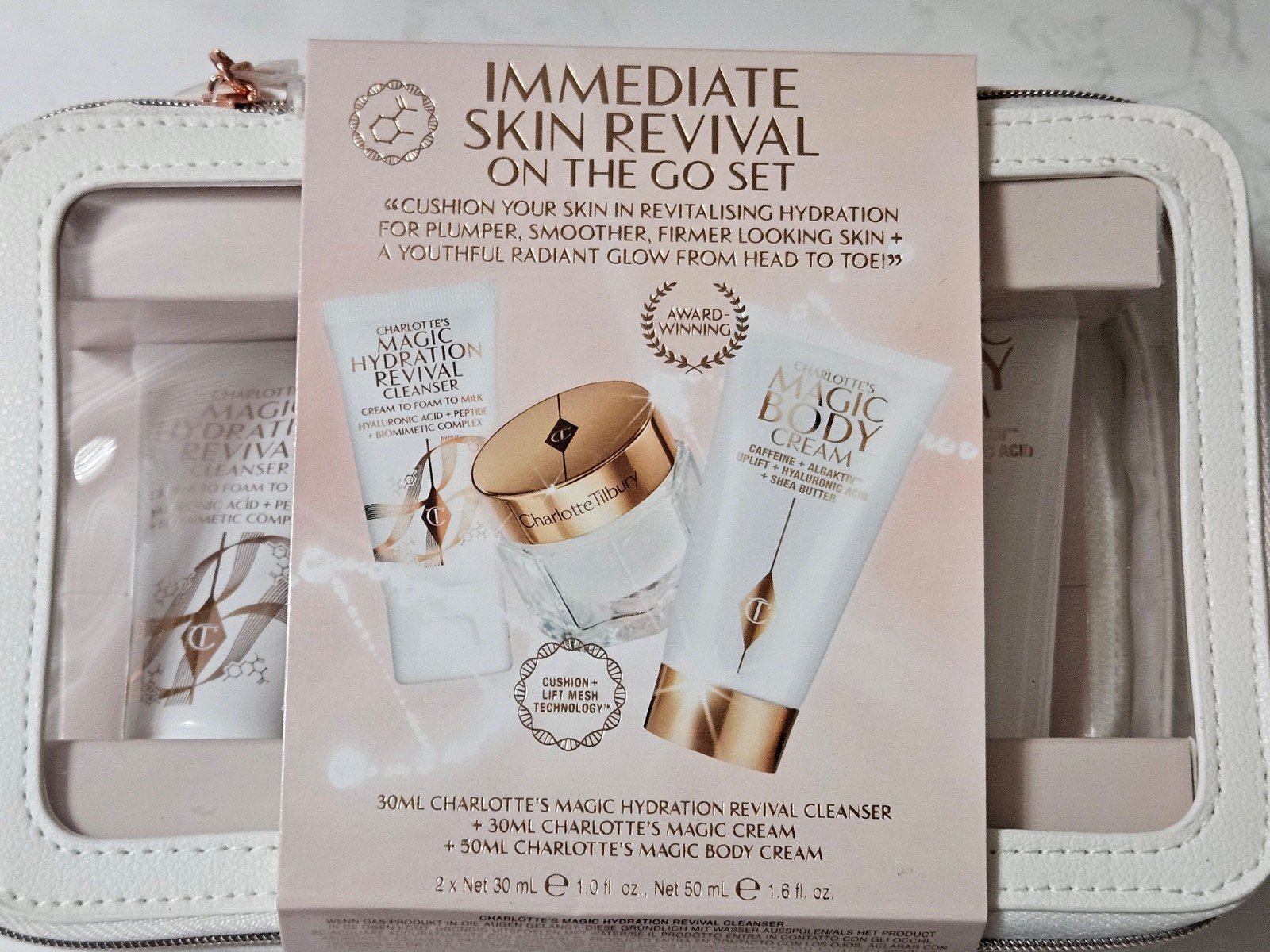 Charlotte Tilbury Immediate Skin Revival On the Go Set Brand New Genuine