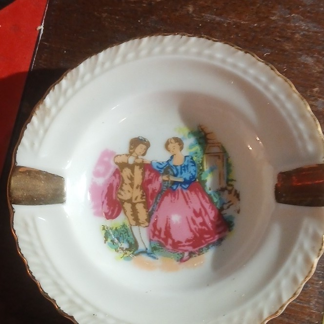 Vintage Porcelain Ashtray Made In Japan
