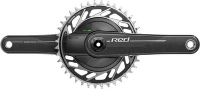 SRAM Kurbelgarnitur Quarq RED XPLR WIDE 167,5 mm / 42T - präziser Leistungsme...