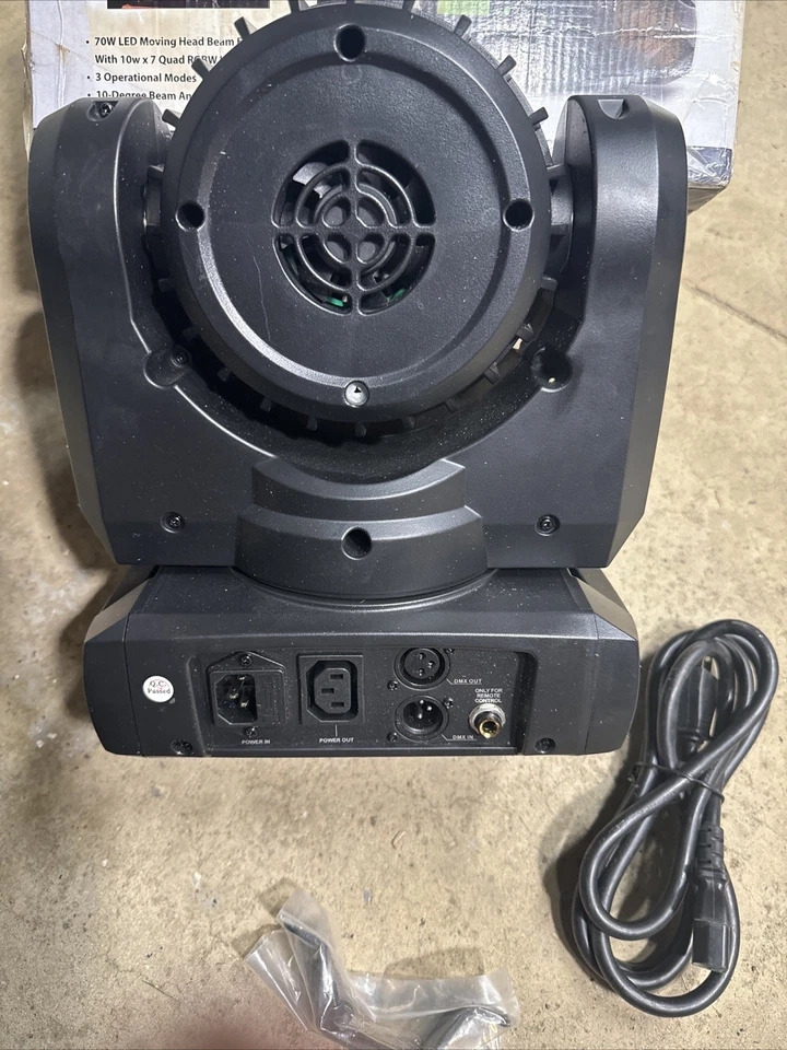 American DJ ADJ Inno Color Beam Quad 7 Wash Moving Head Light DJ Show - Image 3 of 3