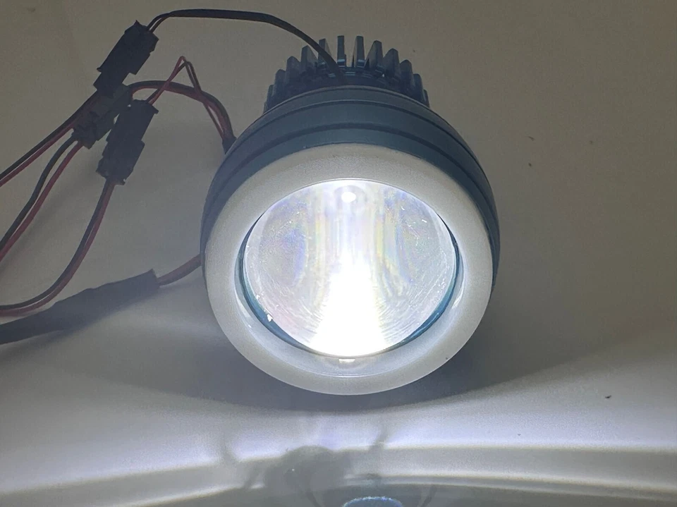 2PCS Motorcycle LED Headlight Angel Eye Demon Projector For Kawasaki Ninja ZX10R Foto 3 de 4