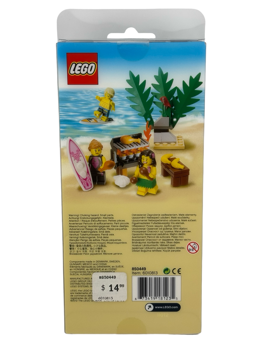 LEGO 850449 Hawaiian Luau Minifigure Accessory Pack Surfers Hula