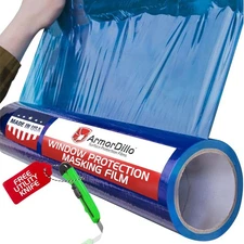 ArmorDillo Window Protection Film – 1 Roll - 6" x 200' Blue Surface Protection
