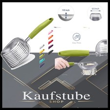 Katzenstreuschaufel Aluminium, große Tiefe, Sieb, langer Griff, langlebig