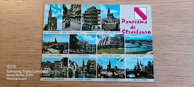 Postkarte Strasbourg La Cathedral Bain Aux Plantes Kammerzell ungel_32