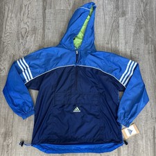 Vintage 90s Adidas Performance Colorblock Anorak Windbreaker Jacket NWT