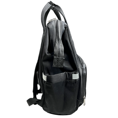 Kipling Black Nylon Backpack with Monkey Charm Kipling Audrie Black Nylon Diaper Bag Backpack Doctor Bag  main image 4