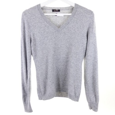 Joe Taffeta sweater knit cashmere cashmere V-neck gray size 36 S