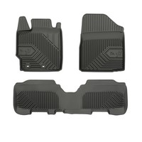 FußMatten Gummimatten No.77 FüR Toyota Yaris II 2005-2011 TPE Schwarz 3 Tlg