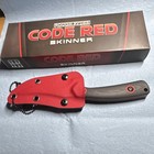 Rough Ryder Code Red Skinner 3in Stainless Straight Blade G10 Red/Black Sheath — photo 1