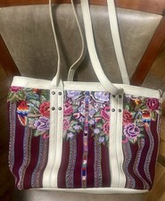 Guatemalan Purse / Tote Bag With Colorful Embroidered Weave
