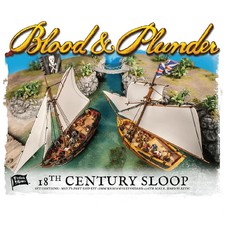 Blood Plunder: Plastic Sloop 18th Century Plastic New, Light Box Damage