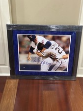 Nolan Ryan Signed Auto The Ryan Express Baseball Fight 16x20 Photo Framed COA *6