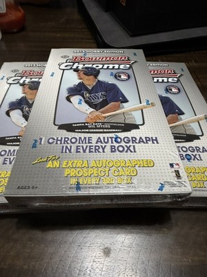 2013 Bowman Chrome Baseball Sealed Hobby Edition Box 1 Auto Case Fresh Dent Free