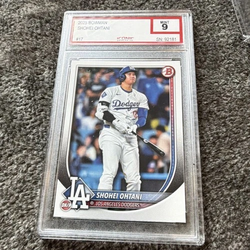 Bowman 2025 Shohei Ohtani #17 Los Angeles Dodgers Iconic Mint 9 Baseball Card