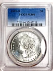 1899 O MORGAN DOLLAR PCGS GEM BU MS 66  BEAUTIFUL WHITE LUSTER