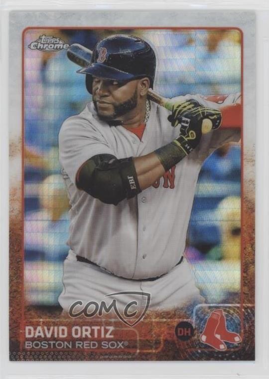 2015 Topps Chrome Prism Refractor David Ortiz #124 HOF 0d08