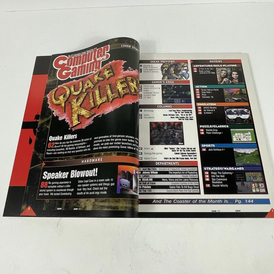 Computer Gaming World Magazine June 1997 issue 155 Quake Killers Cover - Image 3 of 4