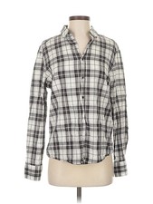 3.1 Phillip Lim Women Ivory Long Sleeve Button-Down Shirt S