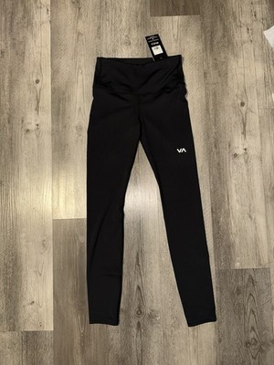 RVCA Women s Athletic High Waisted Leggings Black Size Small