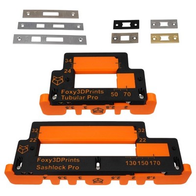 Foxy3DPrints Rohr-/Flügelschloss Pro Universal verstellbare Türvorrichtung Router Schablone