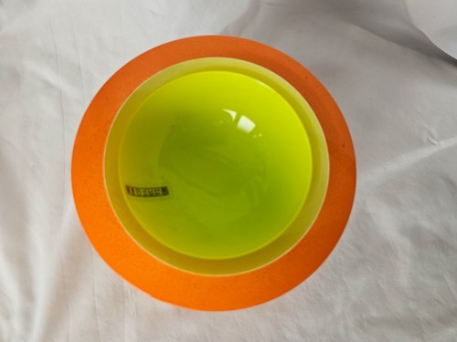 Scandinavian finnish pertti metsalampi art cased glass sculptural bowl - Picture 3 of 15