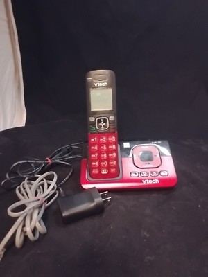VTech Cordless Phone Answering System Caller ID Call Waiting  Red
