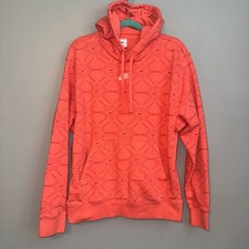 Nike Sportswear Coral Pullover Hoodie Sweatshirt All Over Print Men  s Medium