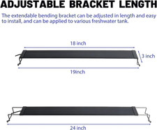 Aquarium Lights Fish Tank Light 10 20 30 55 Gallon Planted Aquarium LED Light...